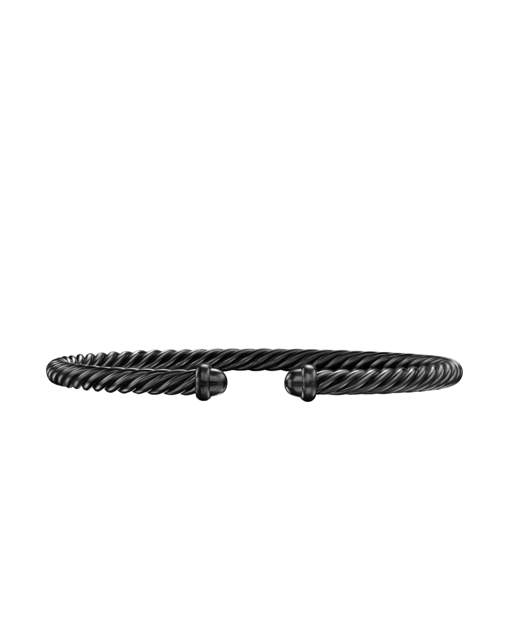 David Yurman Classic Cable Bracelet in Black Aluminum, 4mm