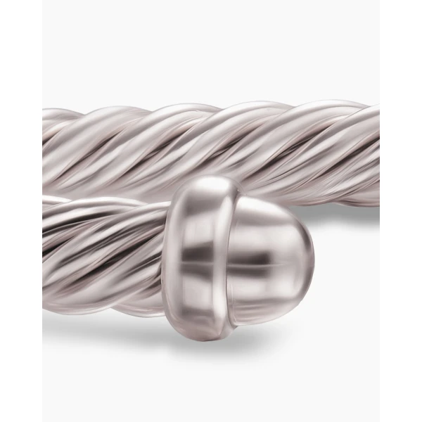 David Yurman Classic Cable Bracelet in Sand Aluminum, 4mm, view 6