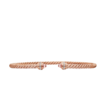 David Yurman Classic Cablespira® Bracelet in 18K Rose Gold with Morganite and Diamonds