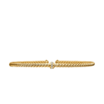 David Yurman Classic Cablespira® Station Bracelet in 18K Yellow Gold with Diamonds