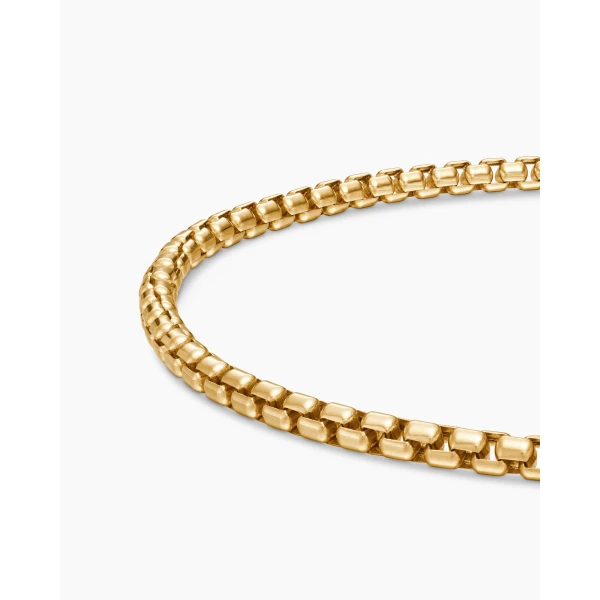 David Yurman DY Bel Aire Box Chain Bracelet in 18K Yellow Gold, 2.7mm, view 7