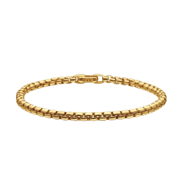 David Yurman DY Bel Aire Box Chain Bracelet in 18K Yellow Gold