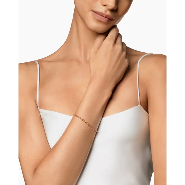 David Yurman DY Madison® Chain Bracelet in 18K Rose Gold, 3mm, view 2