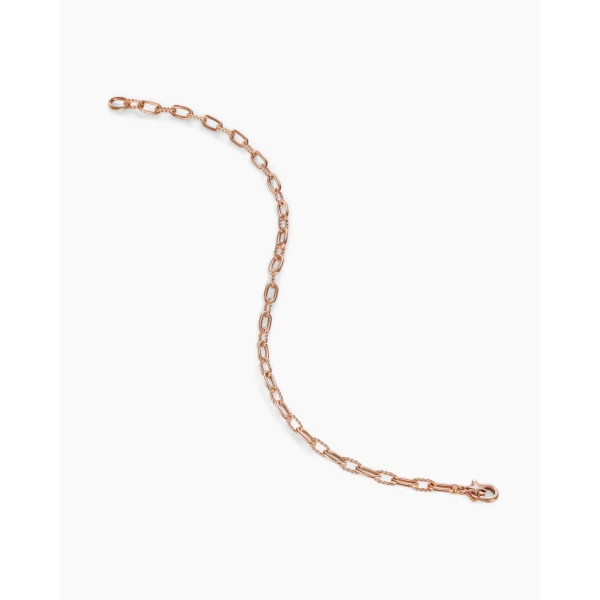 David Yurman DY Madison® Chain Bracelet in 18K Rose Gold, 3mm, view 4