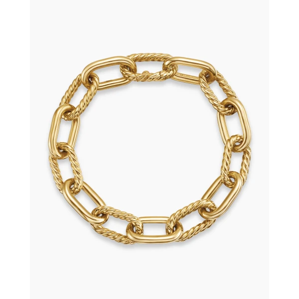 David Yurman DY Madison® Chain Bracelet in 18K Yellow Gold, 11mm, view 4