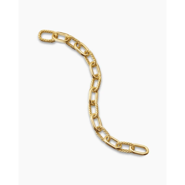 David Yurman DY Madison® Chain Bracelet in 18K Yellow Gold, 11mm, view 5