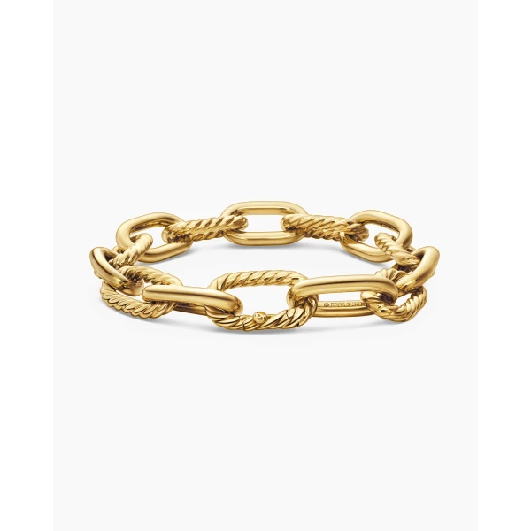 David Yurman DY Madison® Chain Bracelet in 18K Yellow Gold, 11mm, view 6