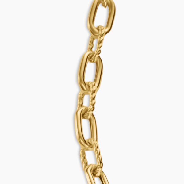 signature twisted-helix detail|David Yurman DY Madison® Chain Bracelet in 18K Yellow Gold