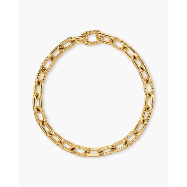 David Yurman DY Madison® Chain Bracelet in 18K Yellow Gold, 6mm, view 3