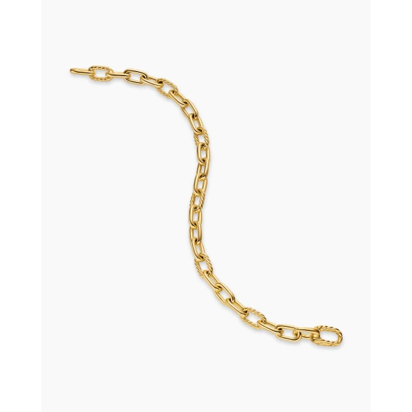David Yurman DY Madison® Chain Bracelet in 18K Yellow Gold, 6mm, view 4
