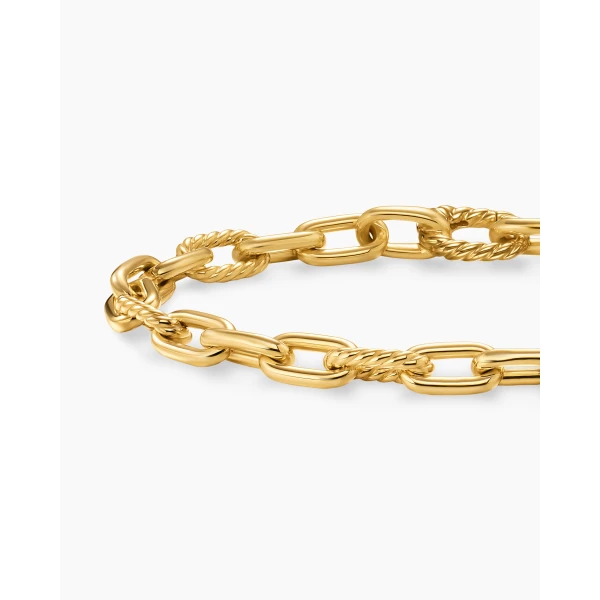 David Yurman DY Madison® Chain Bracelet in 18K Yellow Gold, 6mm, view 5