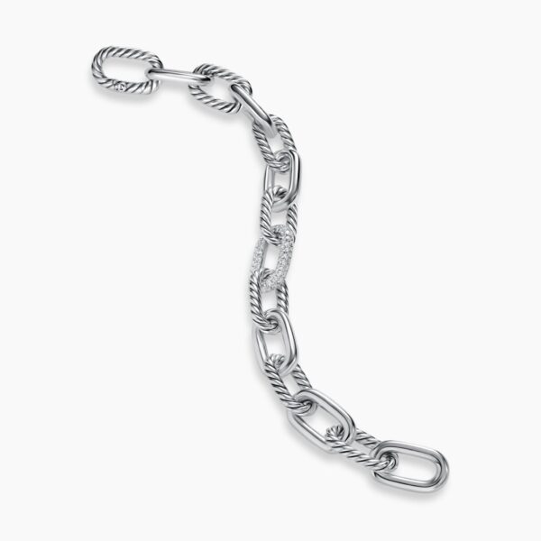 on-model styling shot|David Yurman DY Madison® Chain Bracelet in Sterling Silver with Diamonds