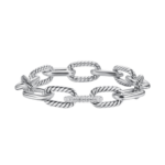 David Yurman DY Madison® Chain Bracelet in Sterling Silver with Diamonds