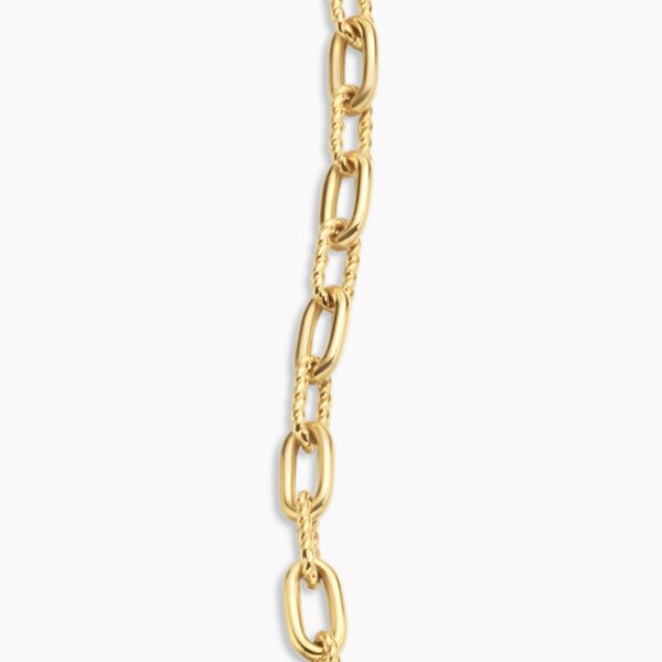 signature twisted-helix detail|David Yurman DY Madison® Pavé Toggle Chain Bracelet in 18K Yellow Gold with Diamonds