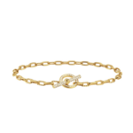 David Yurman DY Madison® Pavé Toggle Chain Bracelet in 18K Yellow Gold with Diamonds