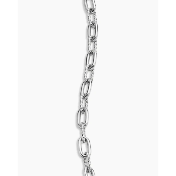 David Yurman DY Madison® Pavé Toggle Chain Bracelet in Sterling Silver with Diamonds, 3mm, view 6