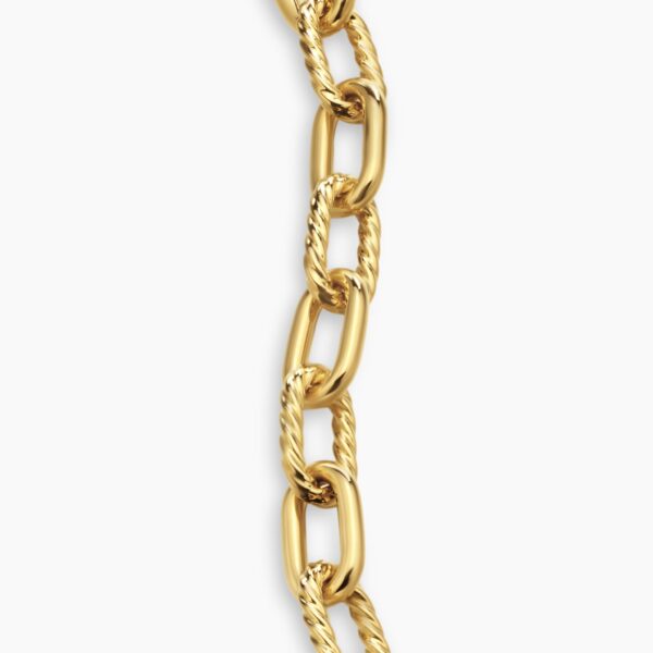 signature twisted-helix detail|David Yurman DY Madison® Toggle Chain Bracelet in 18K Yellow Gold