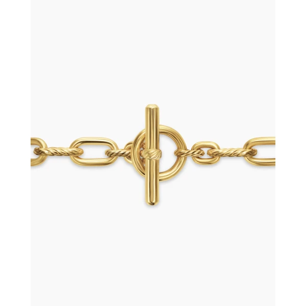 David Yurman DY Madison® Toggle Chain Bracelet in 18K Yellow Gold, 8.5mm, view 7