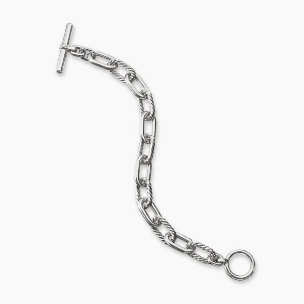 on-model styling shot|David Yurman DY Madison® Toggle Chain Bracelet in Sterling Silver