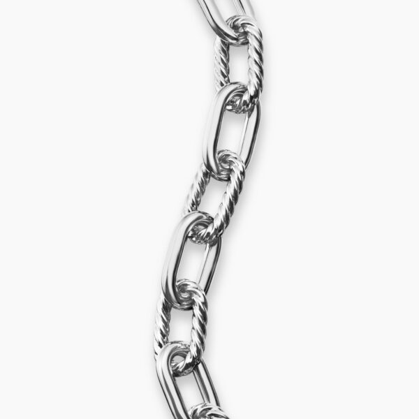signature twisted-helix detail|David Yurman DY Madison® Toggle Chain Bracelet in Sterling Silver