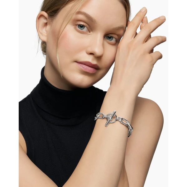 David Yurman DY Madison® Toggle Chain Bracelet in Sterling Silver, 11mm, view 8