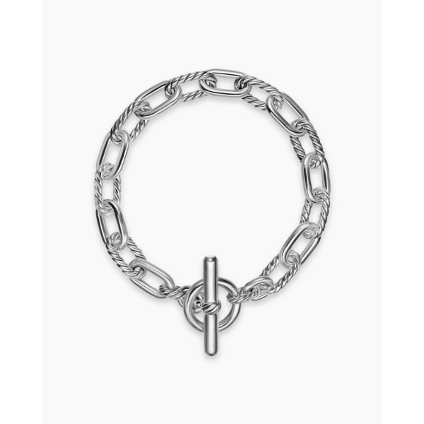 David Yurman DY Madison® Toggle Chain Bracelet in Sterling Silver, 8.5mm, view 3