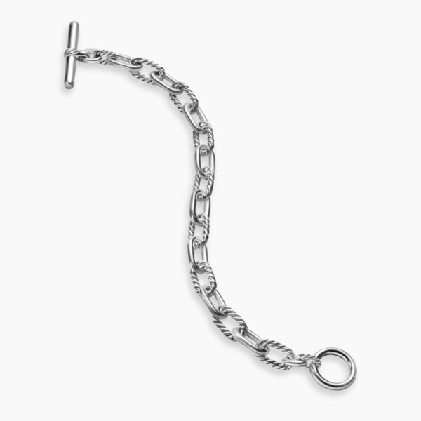 on-model styling shot|David Yurman DY Madison® Toggle Chain Bracelet in Sterling Silver
