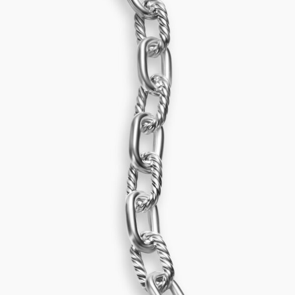 signature twisted-helix detail|David Yurman DY Madison® Toggle Chain Bracelet in Sterling Silver