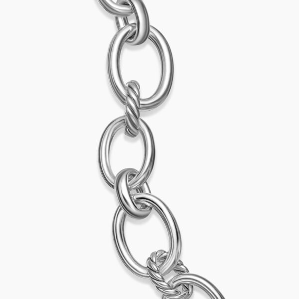 signature twisted-helix detail|David Yurman DY Mercer® Chain Bracelet in Sterling Silver with Diamonds