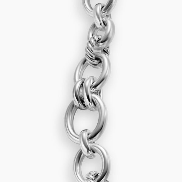 signature twisted-helix detail|David Yurman DY Mercer® Chain Bracelet in Sterling Silver with Diamonds