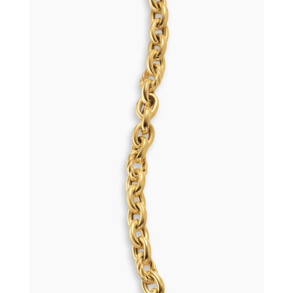 David Yurman DY Mercer® Petite Chain Bracelet in 18K Yellow Gold, 4.5mm, view 6