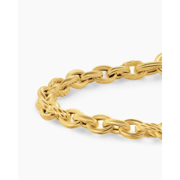 David Yurman DY Mercer® Petite Chain Bracelet in 18K Yellow Gold, 4.5mm, view 7