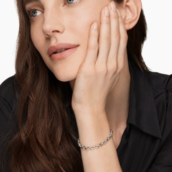 4.5mm in Silver – front view of authentic Chain Bracelets at Coveti|David Yurman DY Mercer® Petite Chain Bracelet in Sterling Silver