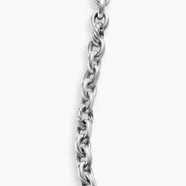 signature twisted-helix detail|David Yurman DY Mercer® Petite Chain Bracelet in Sterling Silver
