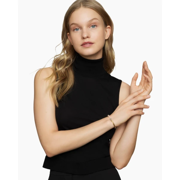 David Yurman Helena Bracelet in 18K Yellow Gold with Pearls and Diamonds, 4mm, view 2