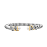 David Yurman Helena Bracelet in Sterling Silver with 18K Yellow Gold