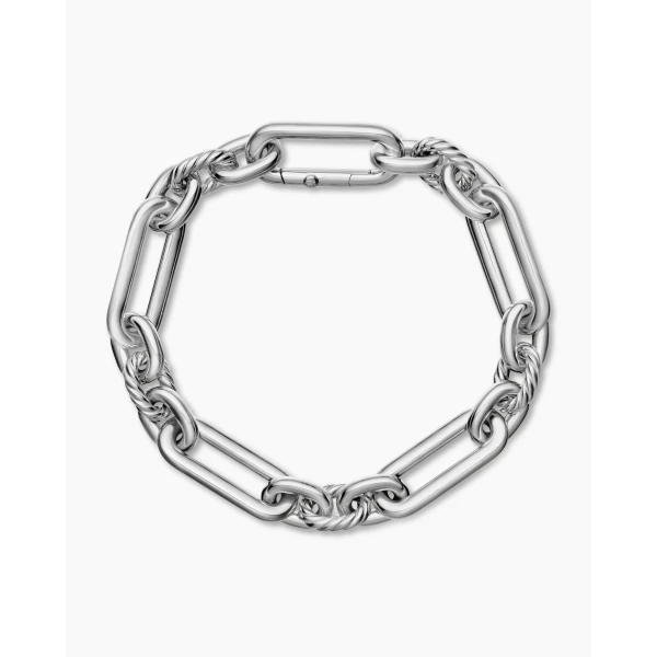 David Yurman Lexington Chain Bracelet in Sterling Silver, 9.8mm, view 3