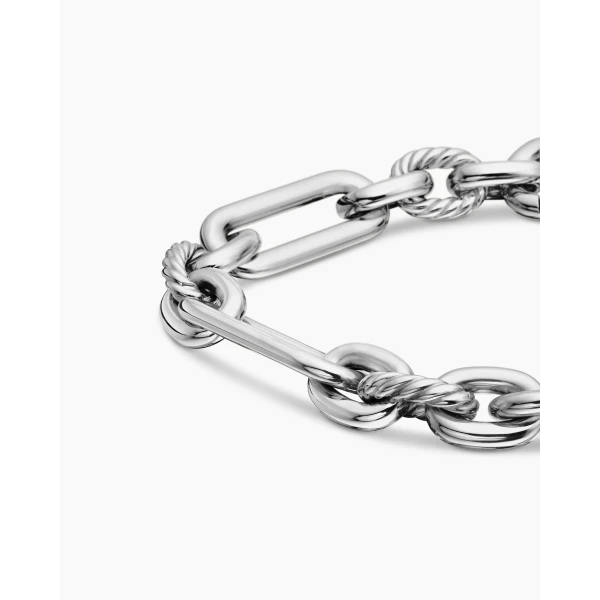 David Yurman Lexington Chain Bracelet in Sterling Silver, 9.8mm, view 7