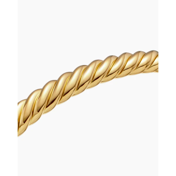David Yurman Modern Oval Cablespira® Bracelet in 18K Yellow Gold, 4.5mm, view 5
