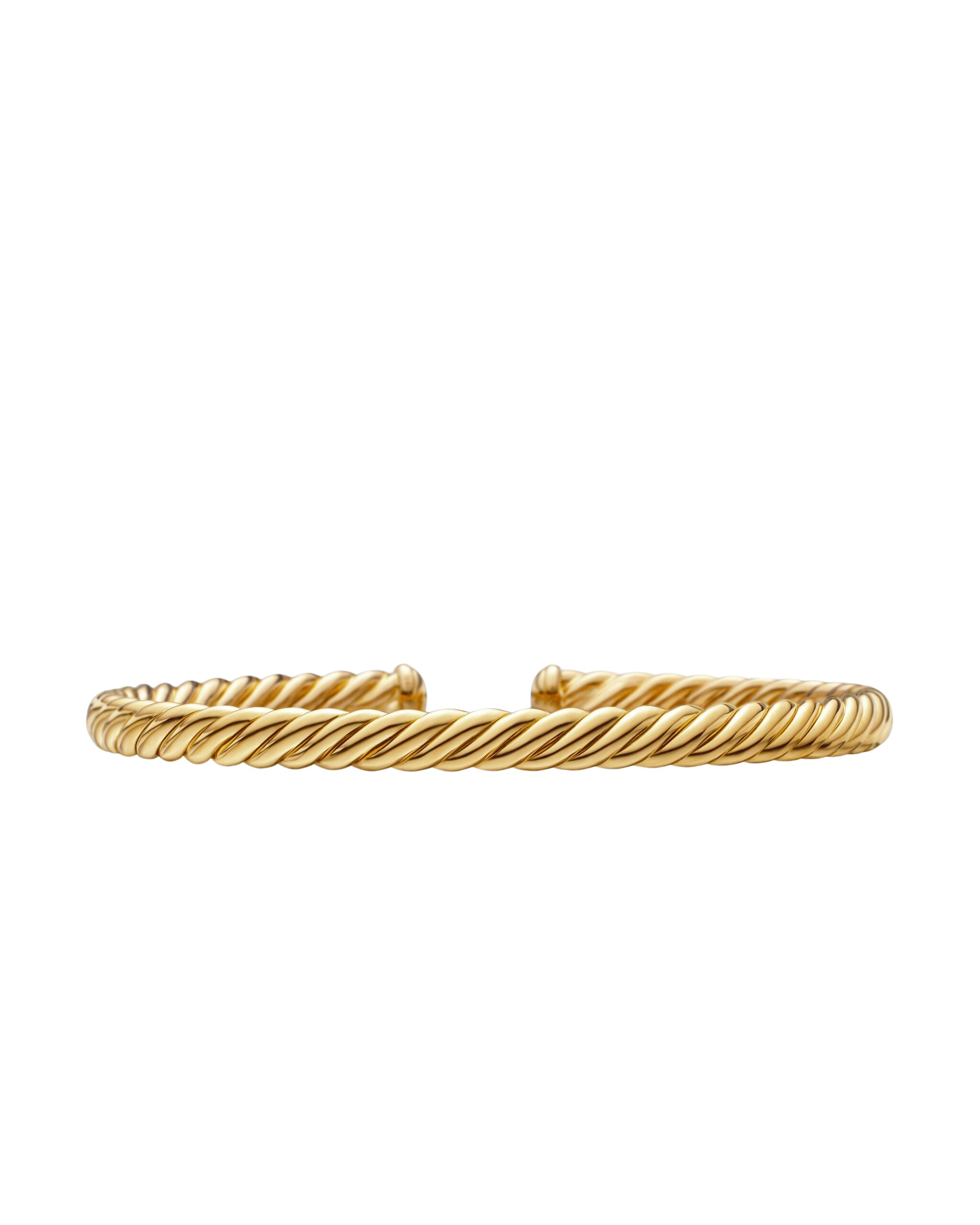David Yurman Modern Oval Cablespira® Bracelet in 18K Yellow Gold, 4.5mm