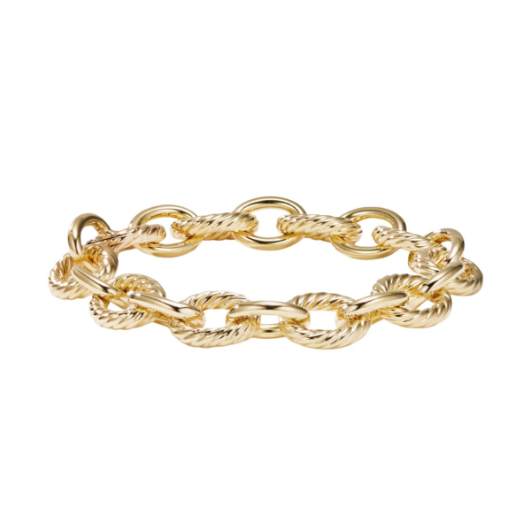 David Yurman Oval Link Chain Bracelet in 18K Yellow Gold
