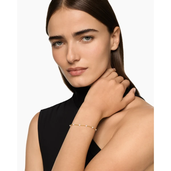 David Yurman Pearl Classics Toggle Chain Bracelet in 18K Yellow Gold, 4.5mm, view 2