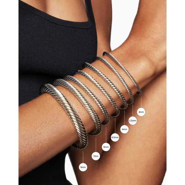 David Yurman Petite Chatelaine® Bracelet in Sterling Silver with Pearl, 3mm, view 8