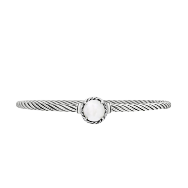 David Yurman Petite Chatelaine® Bracelet in Sterling Silver with Pearl