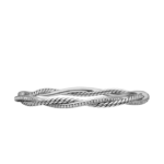 David Yurman Petite Infinity Bracelet in Sterling Silver with Diamonds