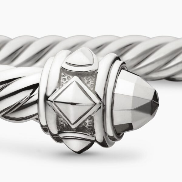signature twisted-helix detail|David Yurman Renaissance® Classic Cable Bracelet in Sterling Silver