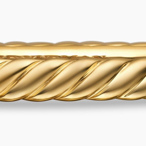 signature twisted-helix detail|David Yurman Sculpted Cable Bangle Bracelet in 18K Yellow Gold