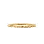 David Yurman Sculpted Cable Bangle Bracelet in 18K Yellow Gold