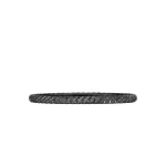 David Yurman Sculpted Cable Bangle Bracelet in Black Titanium with Black Diamonds