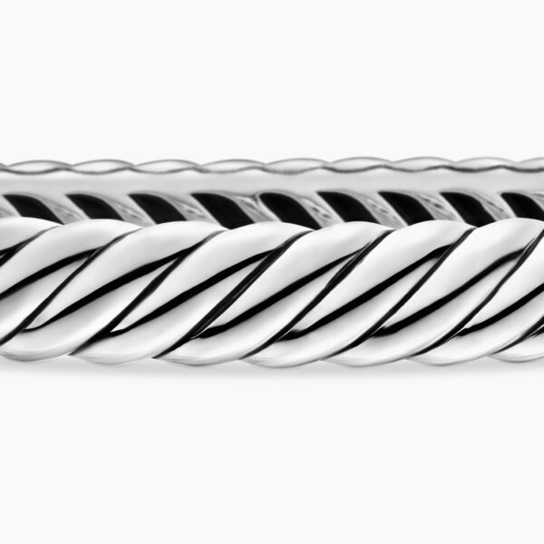 signature twisted-helix detail|David Yurman Sculpted Cable Bangle Bracelet in Sterling Silver